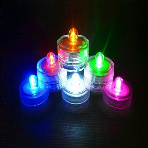 LED Waterproof candle lamp bar fish tank diving electronic candle lamp wedding party colorful electronic candle wholesale