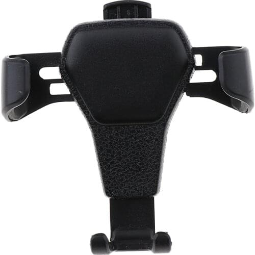 Universal Leather Grain Pattern Gravity Car Phone Holder Clip Air Vent Mount Stand Car Holder (Fits 4-7 inch)