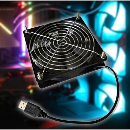 5V USB Fan Cooler Cooling Desk 8CM/12CM Fan Portable Desk Mini Fan Super Mute Coolerfor Notebook Laptop Computer