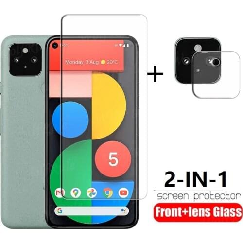 2 In 1 Back Camera Lens Film & Screen Protector Protective Tempered Glass For Google Pixel 5 4a Pixel5 Pixel4a 5G Pixel4