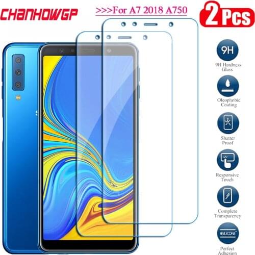 2pcs cover Tempered Glass For Samsung Galaxy A7 2018 A750 Screen Protector For Samsung Galaxy A7 SM A750F A750FN Protective Film