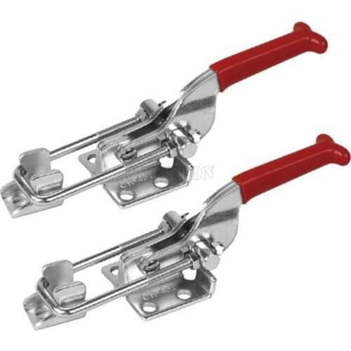 100Pcss/Lot High Carbon Steel GH-431 Fast Clamp Quick Hand Tool 318kg Holding Capacity Door Latch Type Toggle Clamp
