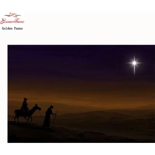 Golden Panno Home Decor DIY 5D Diamond Embroidery religious Cross Stitch kits Painting Resin Hobby Craft rhinestones Mosaic 08