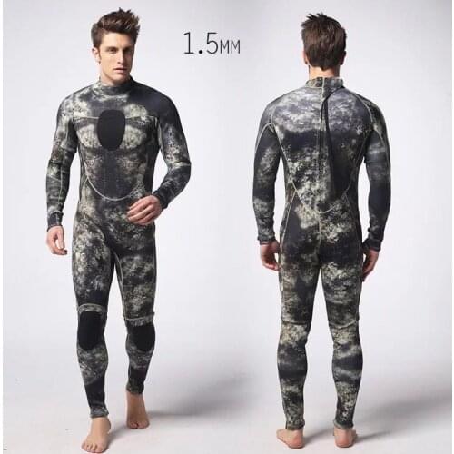1.5MM Camouflage Diving Suit Surf Suit Cold Proof Warm Man Swimming Pool Conjoined Diving Suit New Arrival Size S-XXL