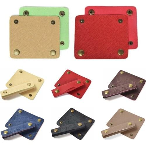 1PC Handle Protection Solid PU Leather Anti-strap Leather Pad Handbag Travel Luggage Bag Anti-stroke Strap Cover Bag Accessories