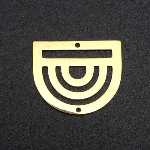 5pcs/lot 100% Stainless Steel cage Geometric DIY Earring Charm Connector Wholesale Accpet OEM Order Never Fade