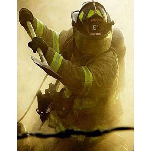 DIY Full Diamond Painting Firefighter Angel Cross Stitch Classic 5D Embroidery Fire Truck Mural Sewing Art Home Room Decoration