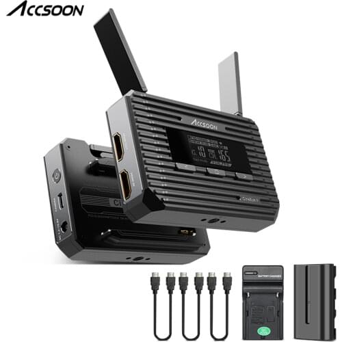 ACCSOON CineEye 2 Mini Wireless Transmitter Receiver Video Audio 400ft Transmission Video Transmitter 1080P Live streaming