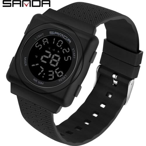 Sanda 2020 New Digital Watch Mens Watch Luminous Chrono Sports Watch Electronic Digital relogio watch men Digital Watch gift