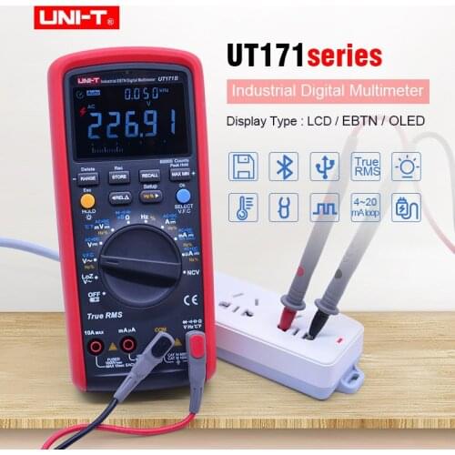 Industrial Digital Multimeter UNI-T UT171A/UT171B/UT171C AC DC voltage current Ohm meter Capacitance Frequency Diode tester NCV