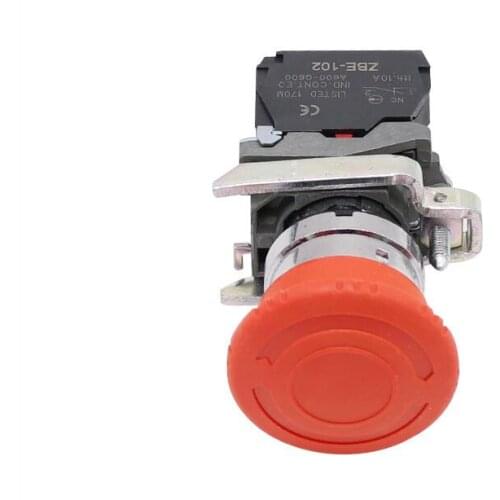 XB4-BS542 Emergency Stop Mushroom Push Button Switch 22mm 1NO