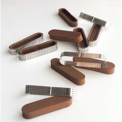 1/4/6/8pcs Oval Tartlet Molds French Dessert Mousse Fruit Pie Tart Ring Quiche Cake Mold au Citron Tarte Tatin Cheese Pan