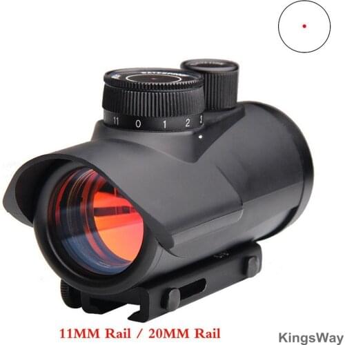 Holographic 1x30 Red Dot Sight Airsoft Red Dot Sight Scope Hunting Scope 11/20mm Rail Mount Collimator Sight