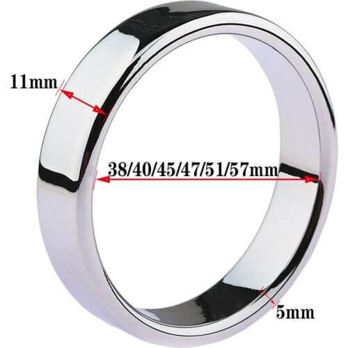 Stainless Steel Penis Rings Sex Toys For Men Bdsm Cock Scrotum Multi-Size Cock Ring Delay Lock Sperm Male Masturbators Sex Ring