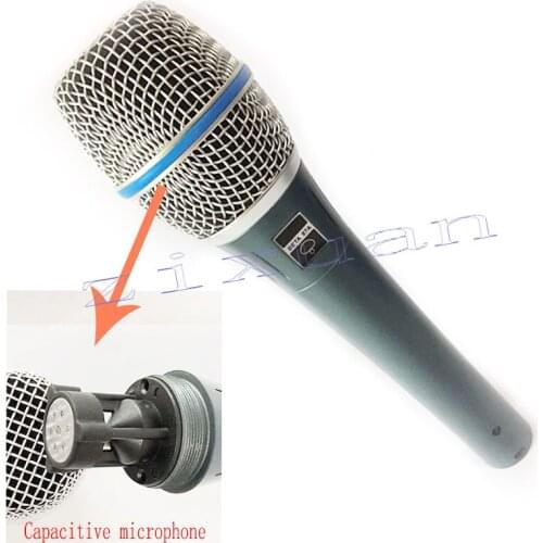 10pcs beta87 a c top quality beta87a real condenser capsule wired karaoke solo vocal stage live condenser microphone