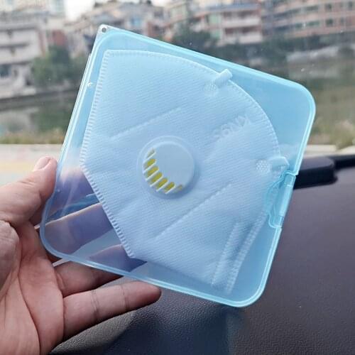 Mask Storage Box PP Silver Ion Disinfection Portable Mask Holder Organizer Face Masks Container Dustproof Mask Case