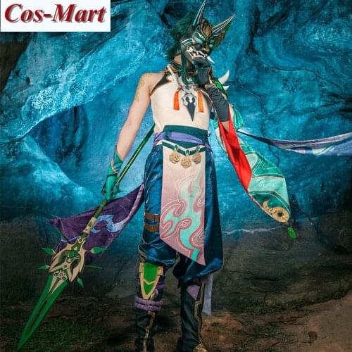 Game Genshin Impact Xiao Cosplay Costume Handsome Combat Uniform Anime Expo Activity Party Role Play Clothing Custom-Make Any