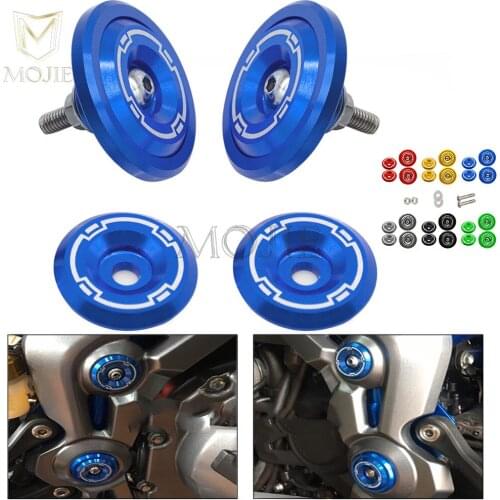 Motorcycle CNC Aluminum Frame Hole Cap Cover With Screws Moto Fairing Guard Accessories For Kawasaki Z900 2017 2018 Z 900