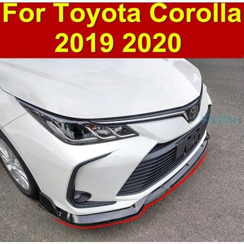For Toyota Corolla 2019 2020 modified front shovel decorated front lip small surround protection strip car accessories