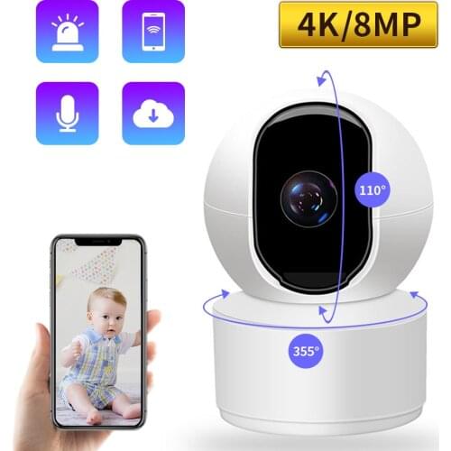 N_eye 5MP HD Home Camera indoor ip wifi Two Way Audio Wireless Mini Camera Night Vision WiFi Camera Baby Monitor IR Night Cam