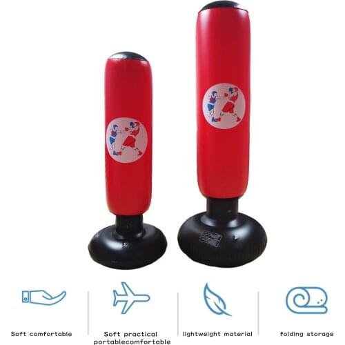 Standing Inflatable Boxing Bag Quick Rebound Decompression Boxing Bag Tumbler Fighting Column Fitness Training Decompression Toy