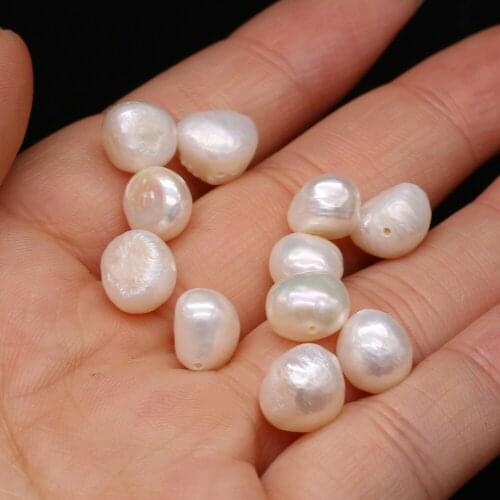 2021 New Natural Freshwater Pearl AA Grade Loose Beads White Handmade Crafts DIY Necklace Bracelet Jewelry Gifts 20pcs/bag