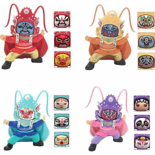 New Creative Toys Childrens Gifts Sichuan Opera Facial Change Toy Soft Frosted Face-changing Dolls Chinese Style Kid Toy Gift