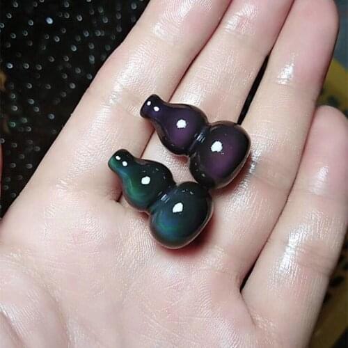 Obsidian color eye small gourd wholesale diy accessories jewelry ethnic style small jewelry gourd pendant