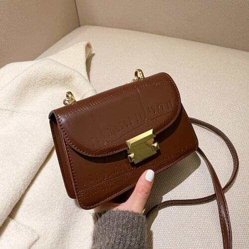 Solid Color Shoulder Messenger Bag Fashion Simple PU Leather Crossbody Bags Women Handbags Totes Bags Clutch Bag