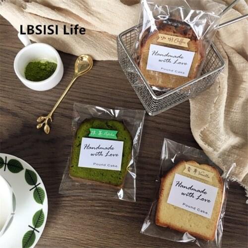 LBSISI Life 100pcs Transparent Nougat Cookies Baking Packaging DIY Handmade Candy Chocolate Decorating Supplies Event & Party