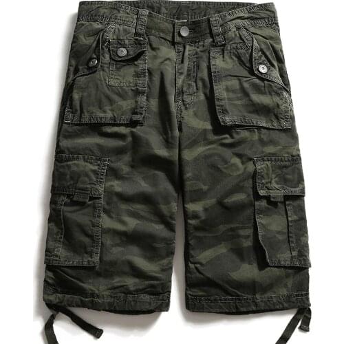 2020 Summer Military Camo Cargo Shorts Fashion Camouflage Multi-Pocket Army Casual Shorts Homme Bermudas Masculina