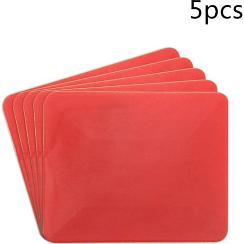 5pcs red Trapezoid Squeegee for Installing Car Film Professional Automotive Tool Soft Scraper Window Tint Tools