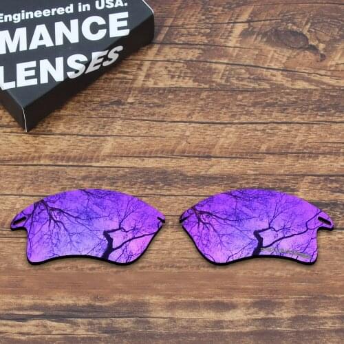 ToughAsNails Resist Seawater Corrosion Polarized Replacement Lenses for Oakley Fast Jacket XL Sunglasses Purple Mirrored