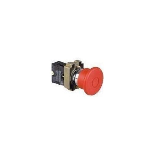 XB2BC42C 1 NC Momentary Mushroom Head Push Button Switch N/C Red