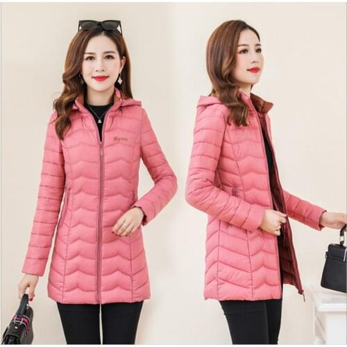 Winter Duck Down Jacket Pink Purple Women Hooded Ultra Light Down Jackets Women Jacket Portable 2021 Winter Yellow Blue Coat