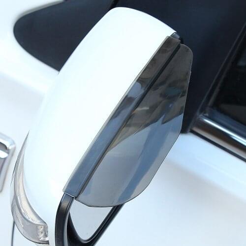 1Pair Car Rearview Mirror Rain Blades car back mirror eyebrow rain cover for ford focus 2 3 Hyundai solaris Mazda 2 3 6 CX-5