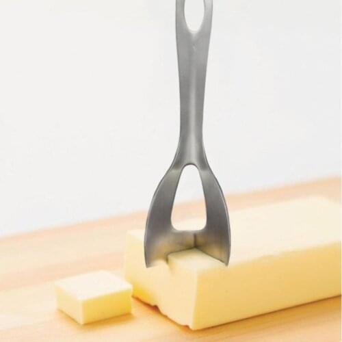 1Pcs Stainless Steel Cheese Knives Butter Cutter Cheese Dough Cutters Cheese Knife Butter Corner Baking Tools Kitchen 14cm*2.7cm