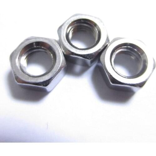 10pcs/lot Metric thread DIN934 M6 M8 M10 M12 304 Stainless Steel Hexagon Nuts