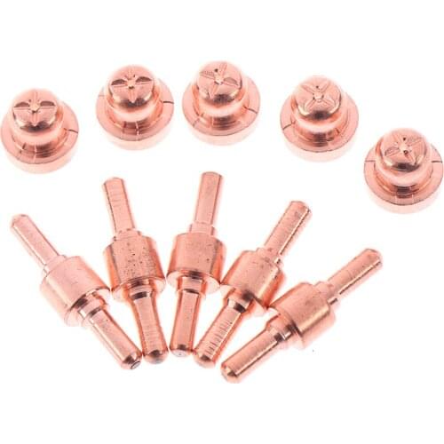 2Set High Quality Copper Air Plasma Cutting Cutter Consumables Extended TIP Nozzle Electrode