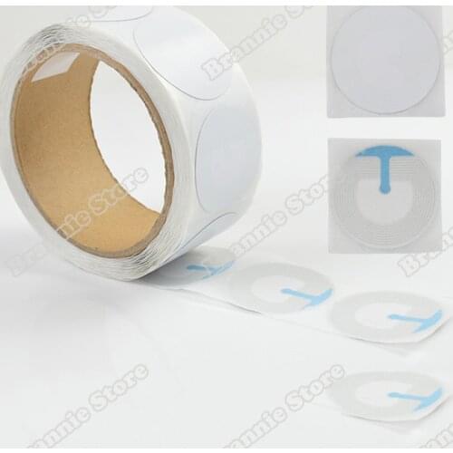 20000pcs/lot diameter R40MM blank surface 8.2mhz round EAS rf soft label rounded rf security soft tags free shipping(1 carton)