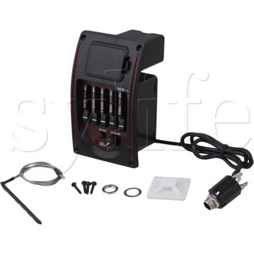 5 Band Acoustic Guitar Preamp EQ Tuner Piezo