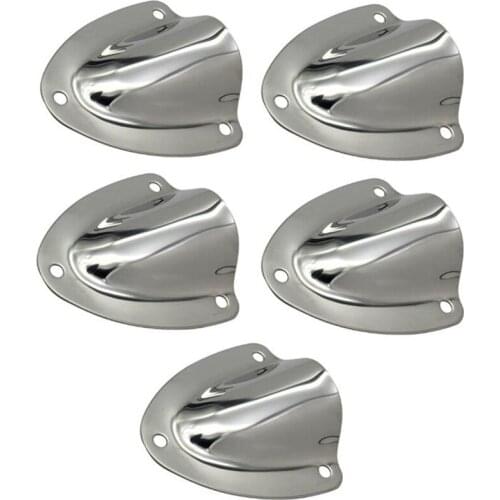 5 PCS Marine Grade Stainless Steel Large Vent Clam-Shell for Yacht Boat Sailing Ship Accessory Marine Hardware