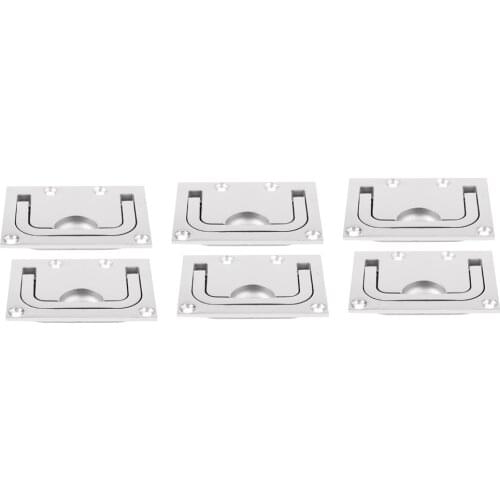 6 Series Stainless Steel Floor Lift Inlet Handle Hatch Lift Handle For Boat Yacht, 75 X 55 Mm