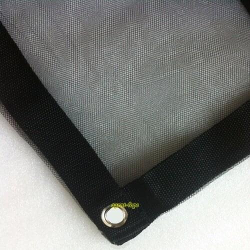 6x6m 20'x20' 20x20 Double-Layer Black Gauze Net Backdrop Cloth For Light Weakening Photographic Background Fabric