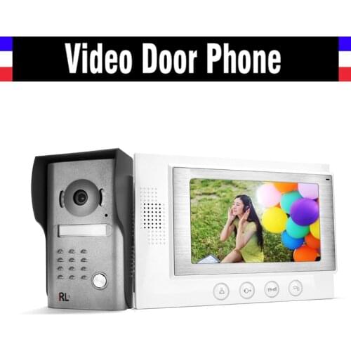 7" LCD Video Intercom Door Phone Doorbell System IR Night Vision Camera Video Intercom Doophone Home Security Kits