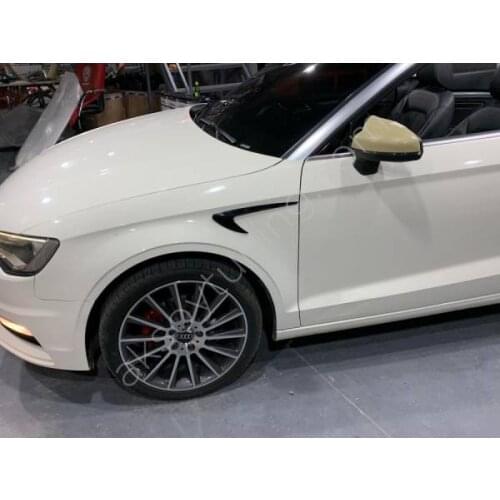 Audi All Series Car Accessory For Universal Fender Vent Plastic Piano Black Flexible 2 pcs Left And Right From Turkey