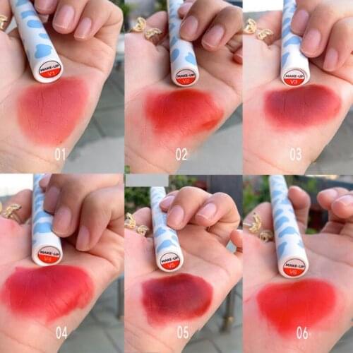 Velvety Matte Lipstick Long Lasting Nonstick Cup Not Fade Makeup Cosmetics For Girl Women MH88