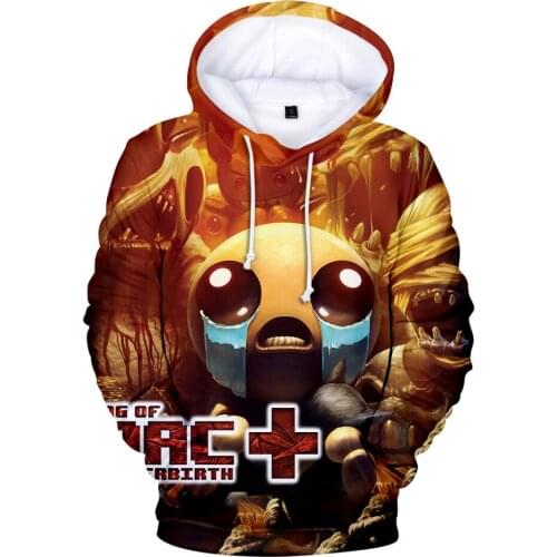 Personality 3-14 Years Boy girl Clothes The Binding Of Isaac Hoodie Children Sweatshirts Kawaii Manga kids Hoody Boy Sweatshirt