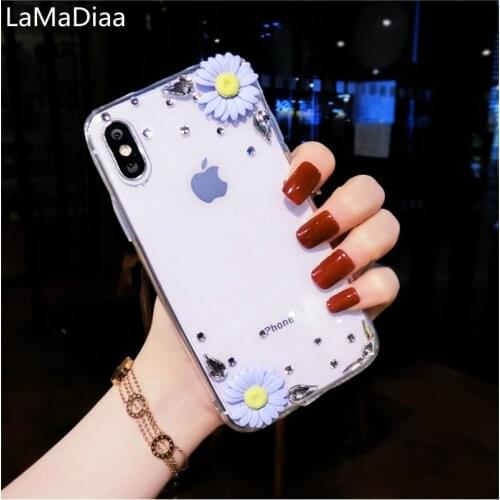 Case For Huawei P8 P9 P10 P20 P30 P40 Pro Lite Mate 10 20 30 Pro Lite Fashion 3D Daisy Flower Silicone Protective Phone Cove