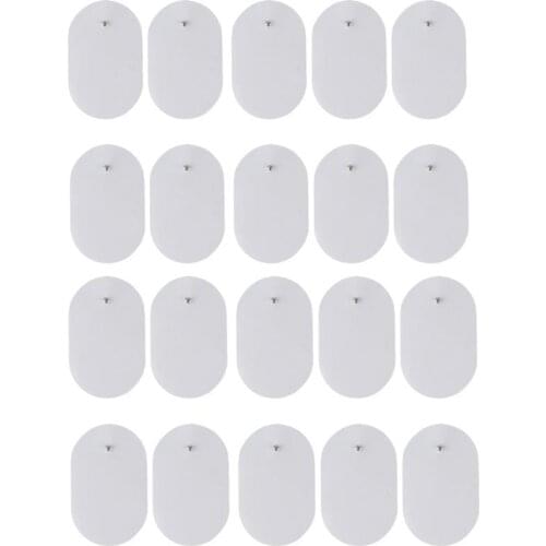 20Pcs/lot 3.5mm Plug Gel Electrode Pads For Nerve Muscle Stimulator/Slimming Massager/TENS Acupuncture Pulse Electric Massager